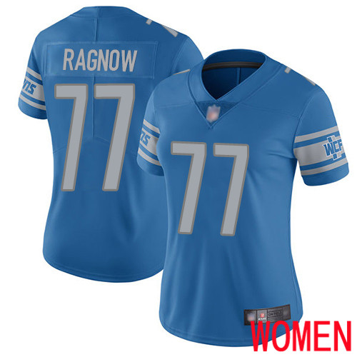 Detroit Lions Limited Blue Women Frank Ragnow Home Jersey NFL Football 77 Vapor Untouchable